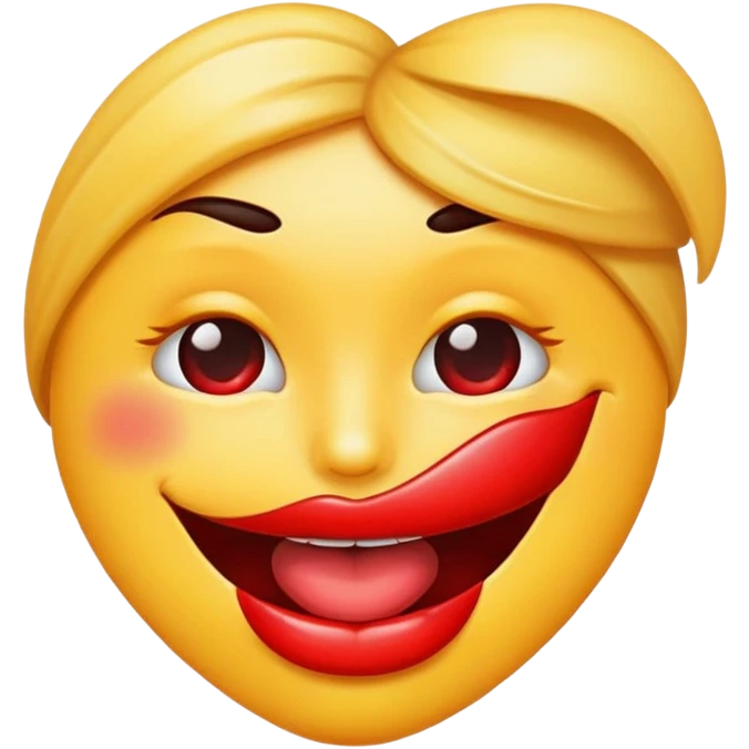 Lip biting emoji emoji