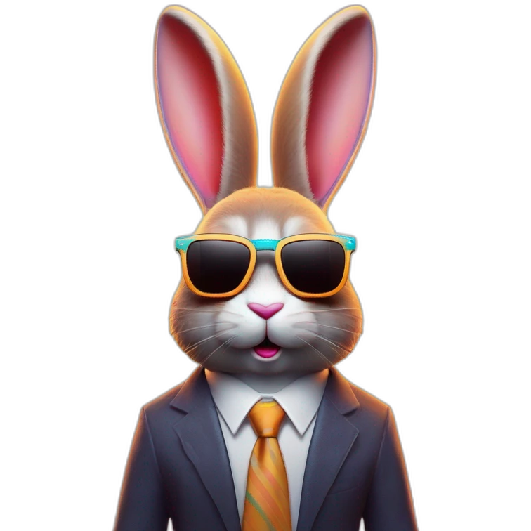 bunny with sunglasses emoji