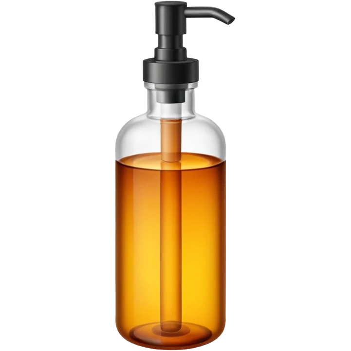 Amber pump bottle  emoji