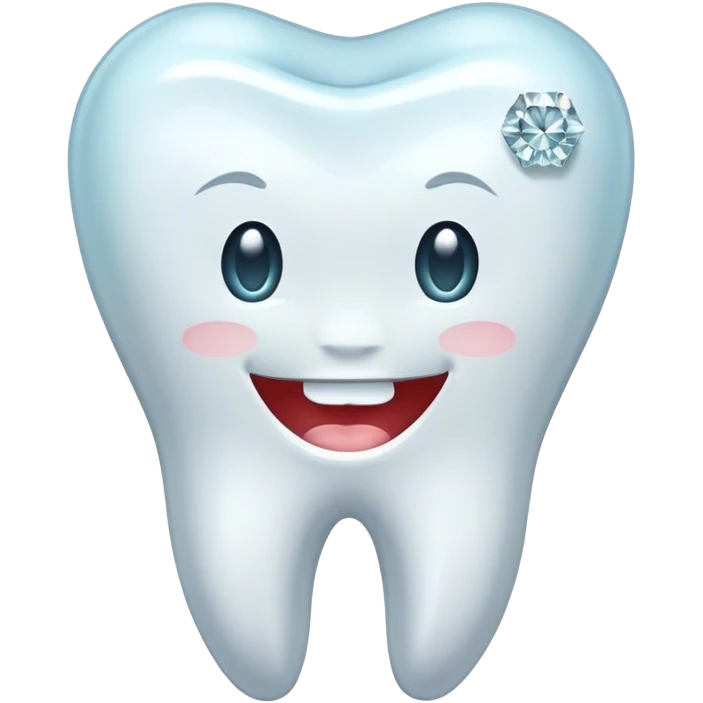 Tooth with diamond emoji