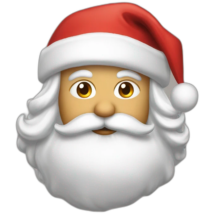 Santa cheff kiss emoji