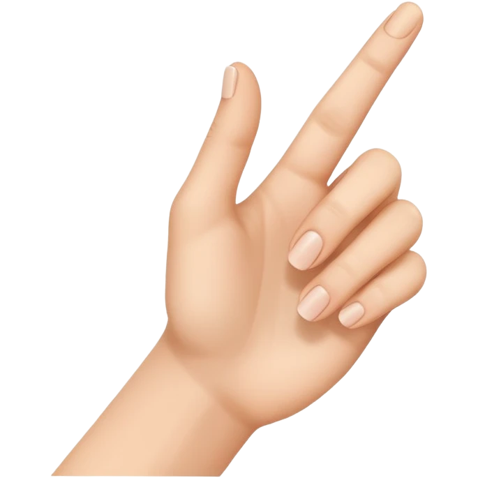 hand making an L shape emoji