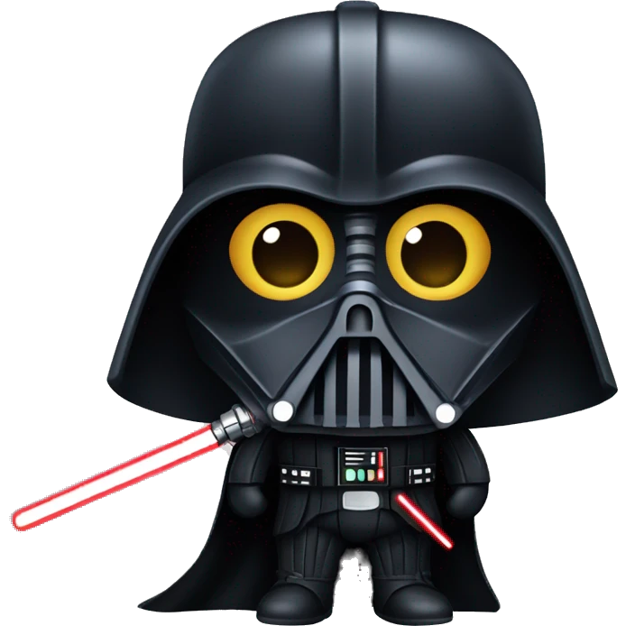 darth vader with lightsaber emoji