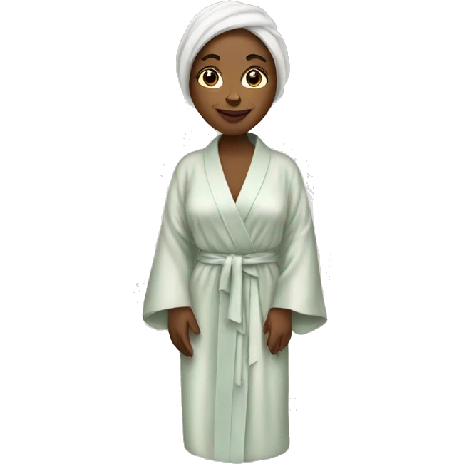 Lady in a silk robe emoji