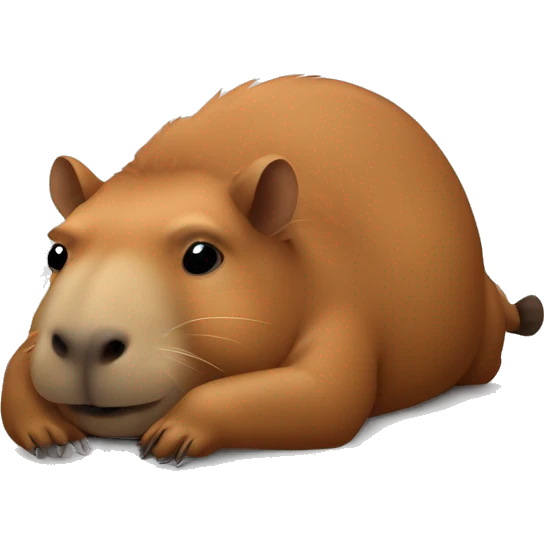 capibara che dorme e gli cade il telefono in faccia  emoji