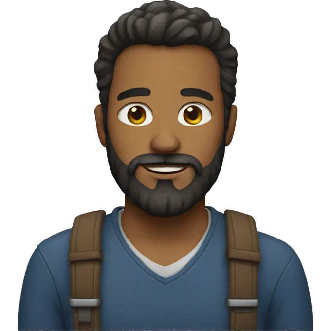 Men with beard emoji