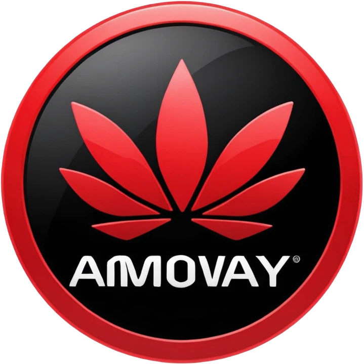 black and red amway logo Icon emoji
