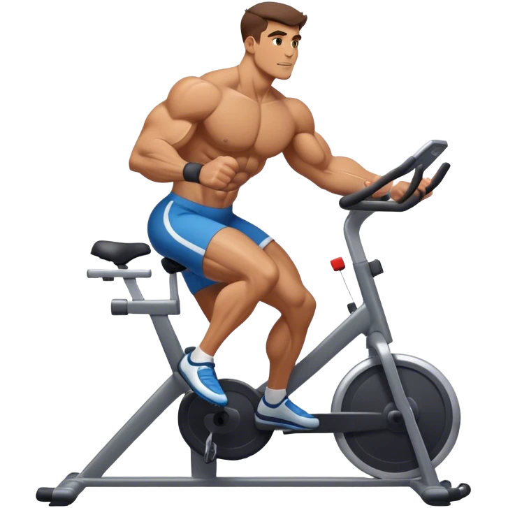 buff guy stationary bike emoji