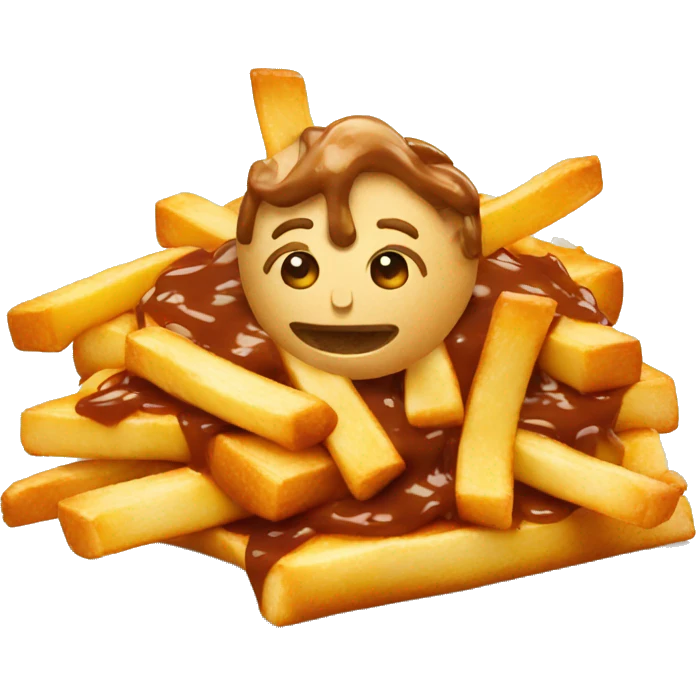 Poutine eating poutine emoji