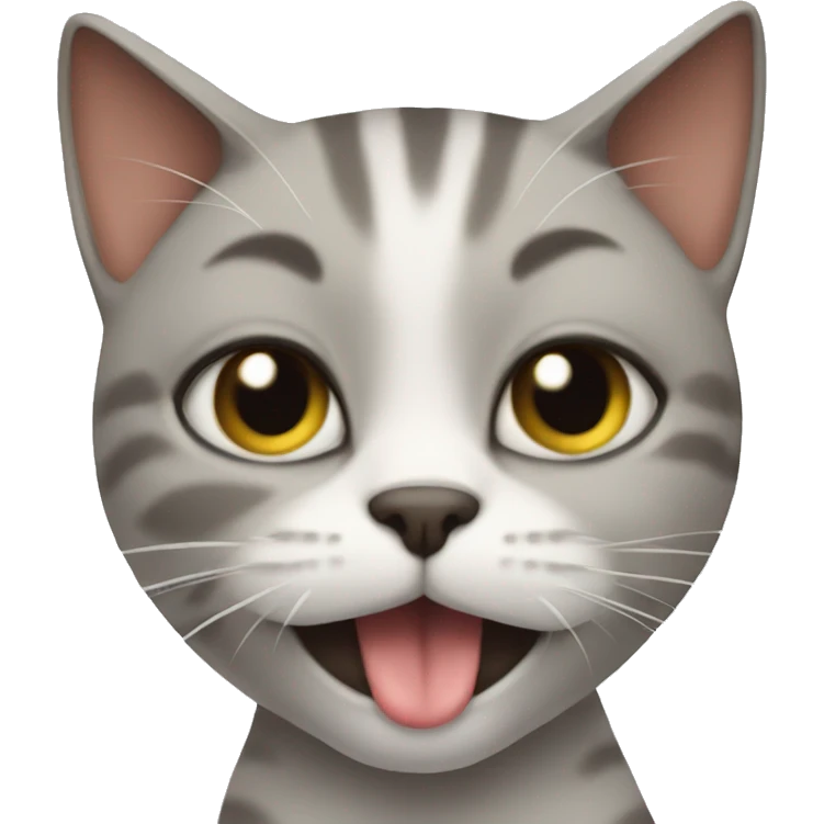 Cat taking a poip emoji