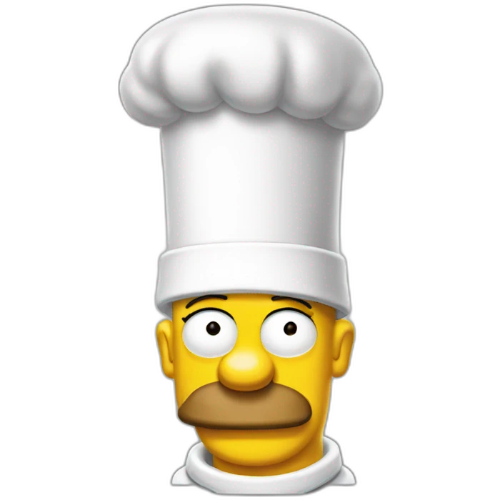 Homer Simpson cheff emoji