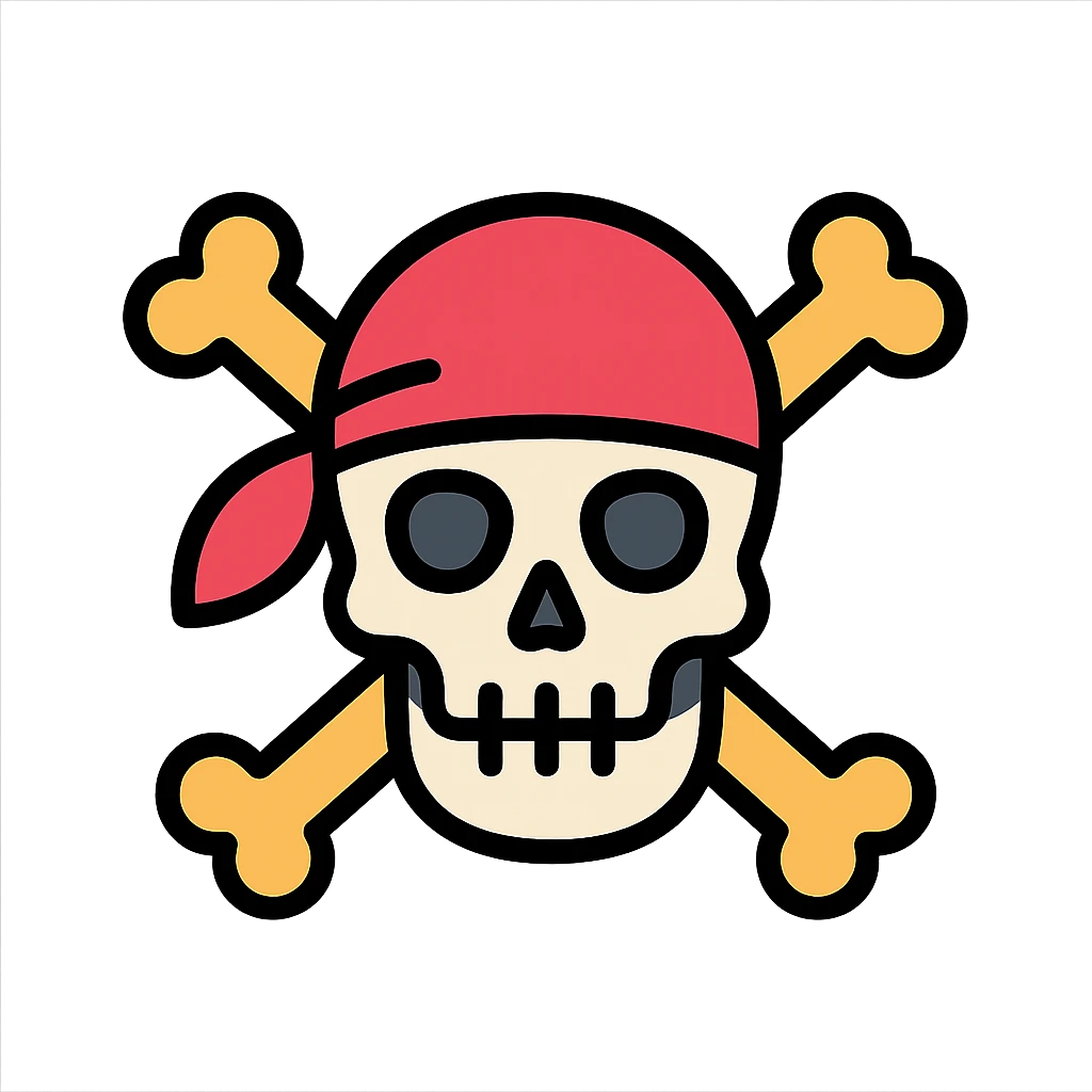 Pirates of the Caribbean inspired icon emoji
