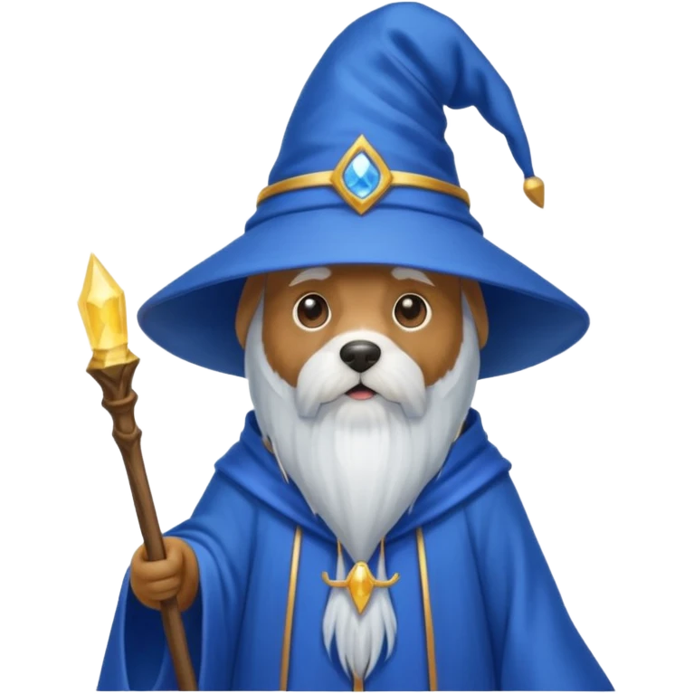 Dog wizard emoji