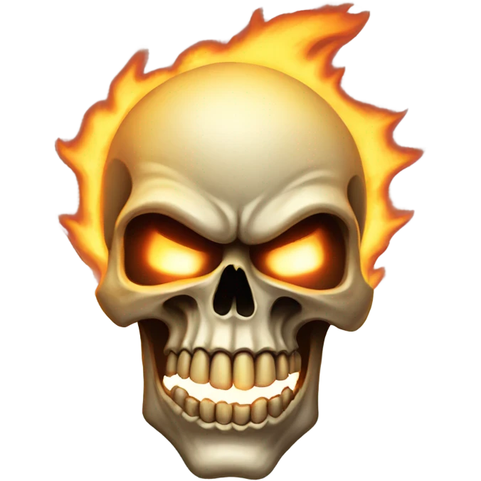 Ghostrider skull emoji