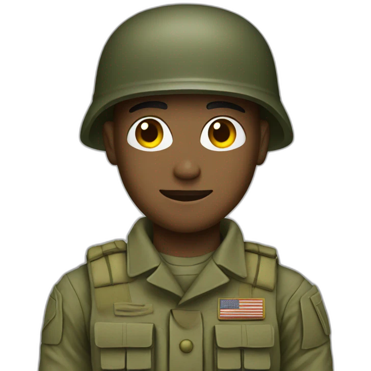 Military soldier emoji