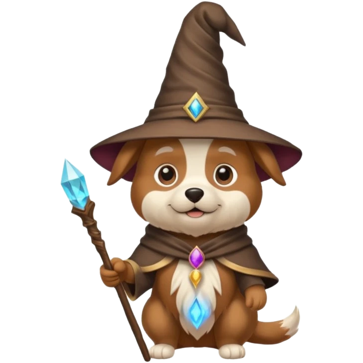 Dog wizard emoji