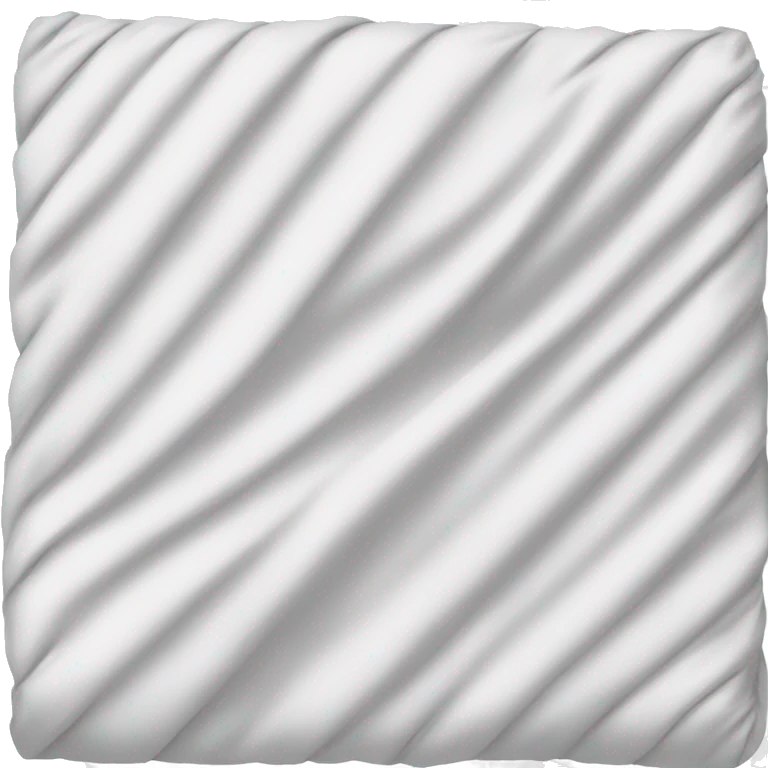 White folded blanket emoji