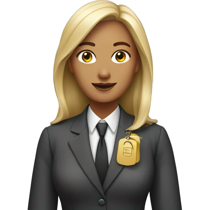 Notary public female emoji