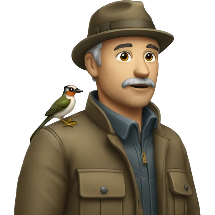 Ornithologist emoji