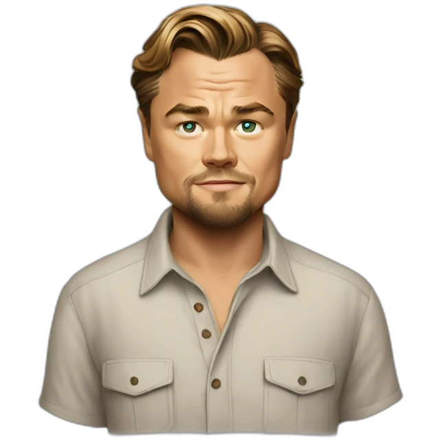 leonardo dicaprio wearing shirt emoji