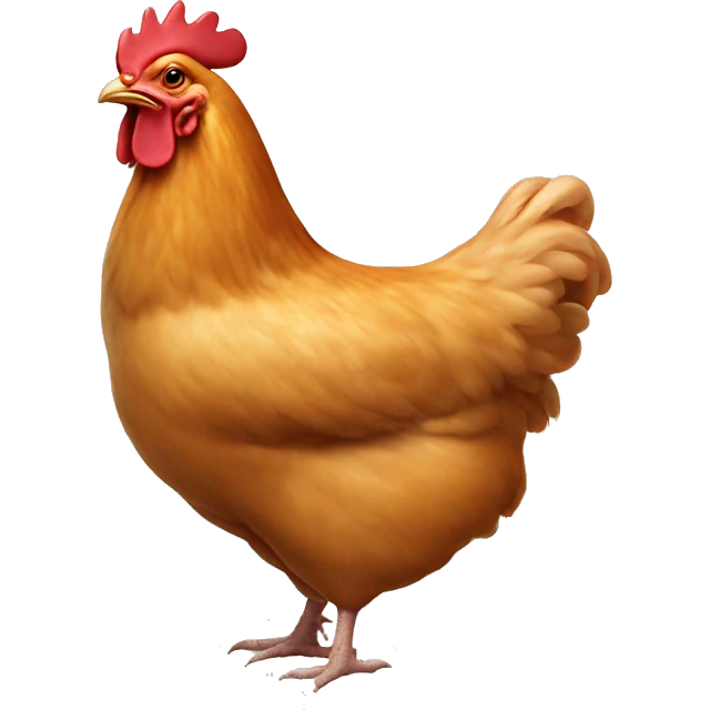 chicken on pig emoji