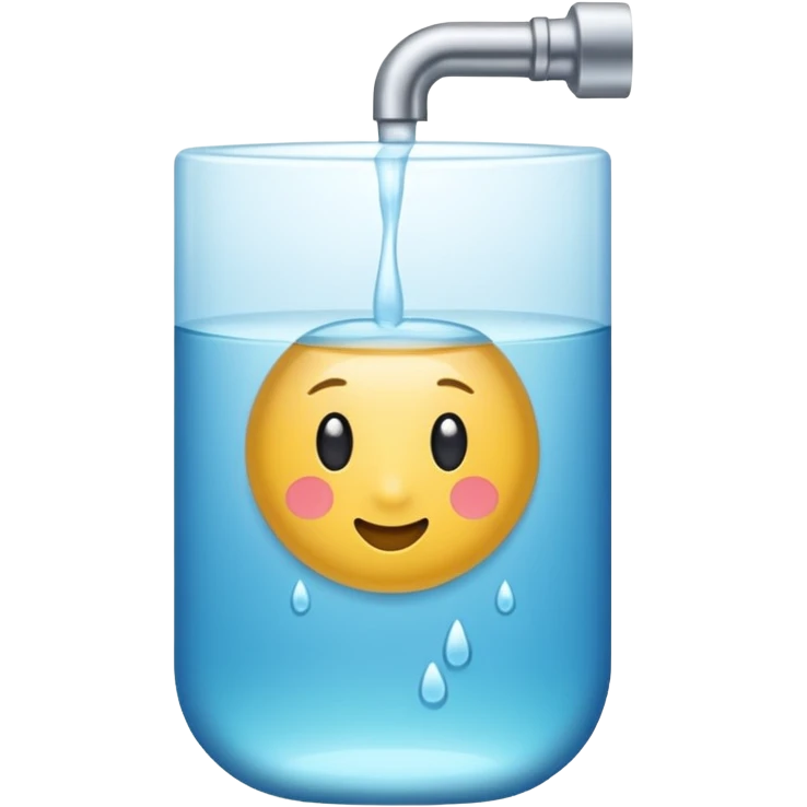 helle leicht gelbliche flüssigkeit fliesst in ein urinalkondom emoji
