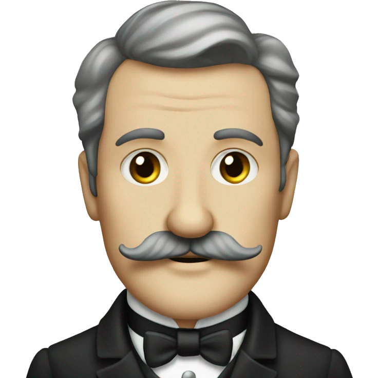 victorian gentleman with moustache  emoji