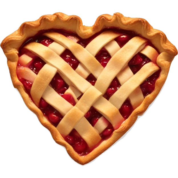 heart apple pie emoji