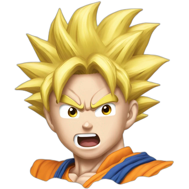 Goku lanzando kamehaha emoji