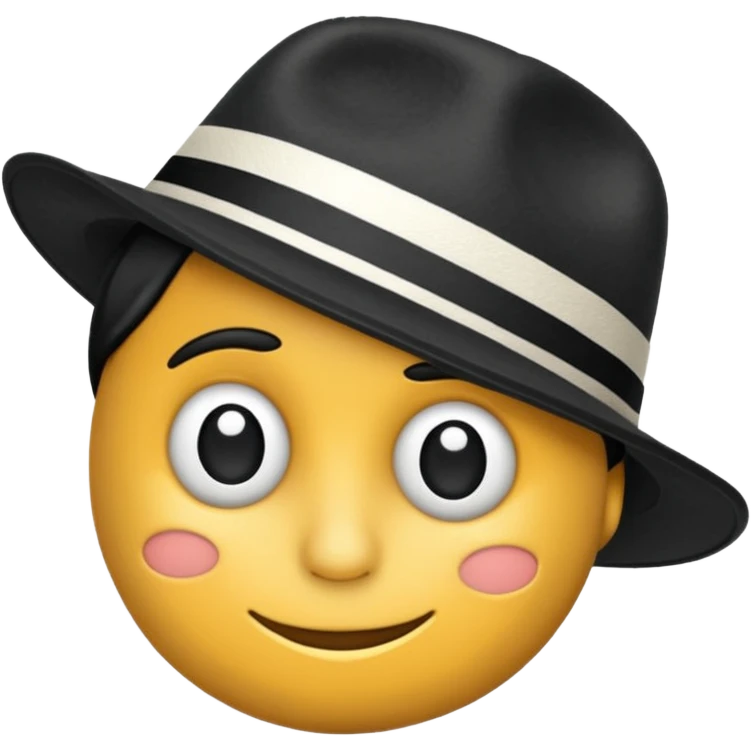 striped Fedora emoji