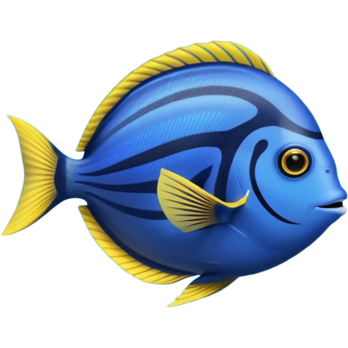 blue tang fish aquarium emoji