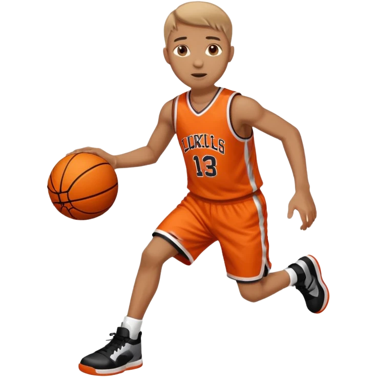 A person who plays basketball emoji