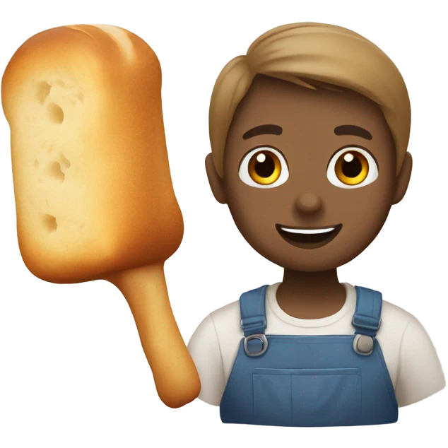 a rabbit and a loaf of bread emoji