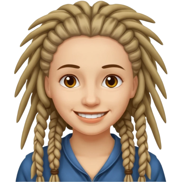 slavic woman with dreadlocks emoji