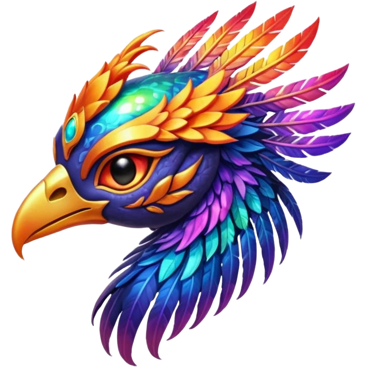 Alien phoenix emoji