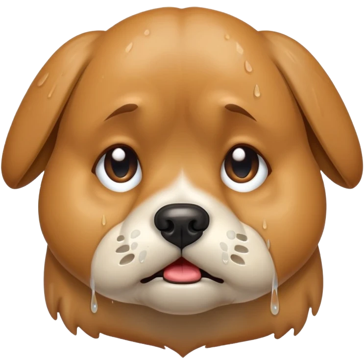 Dog crying emoji