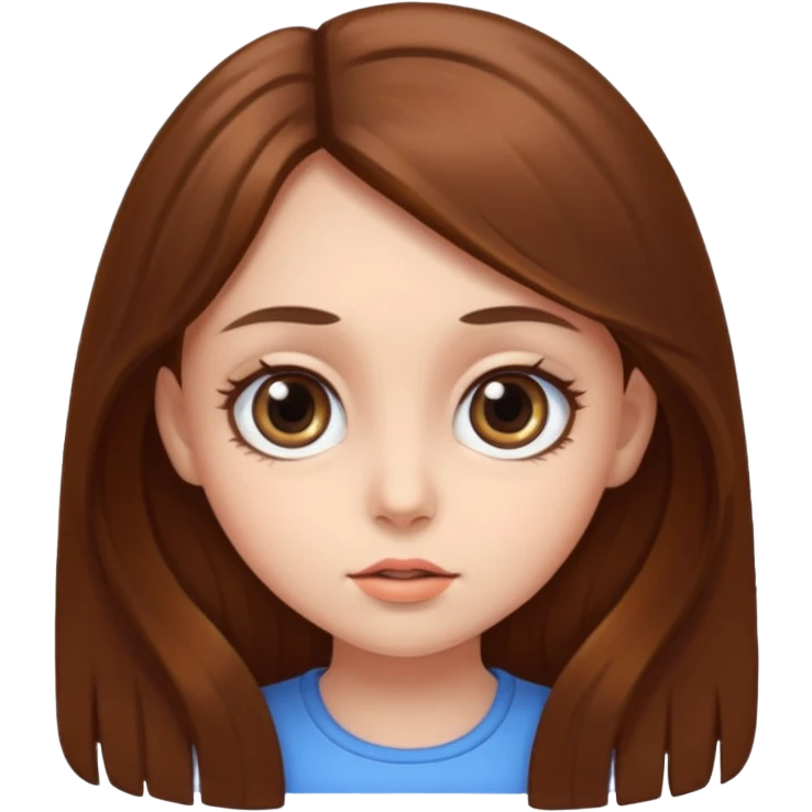 Big eye girl emoji