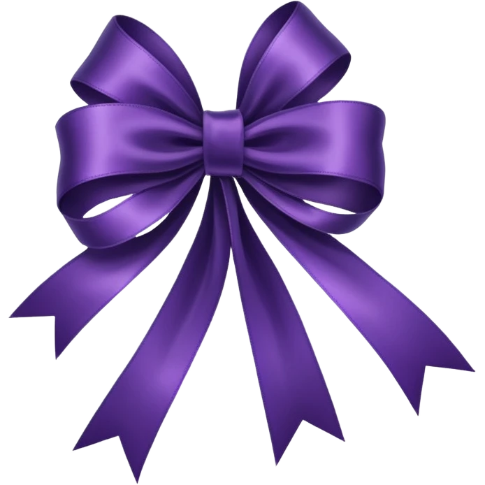 dark purple ribbon emoji