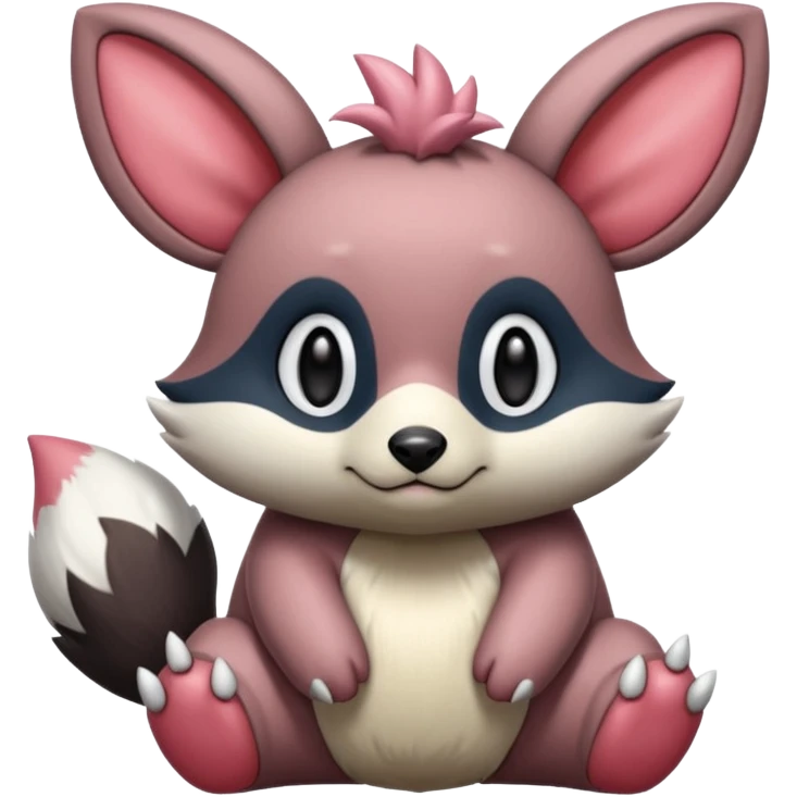 Teddiursa-Cinccino-Minccino-Obstagoon-fusion  emoji