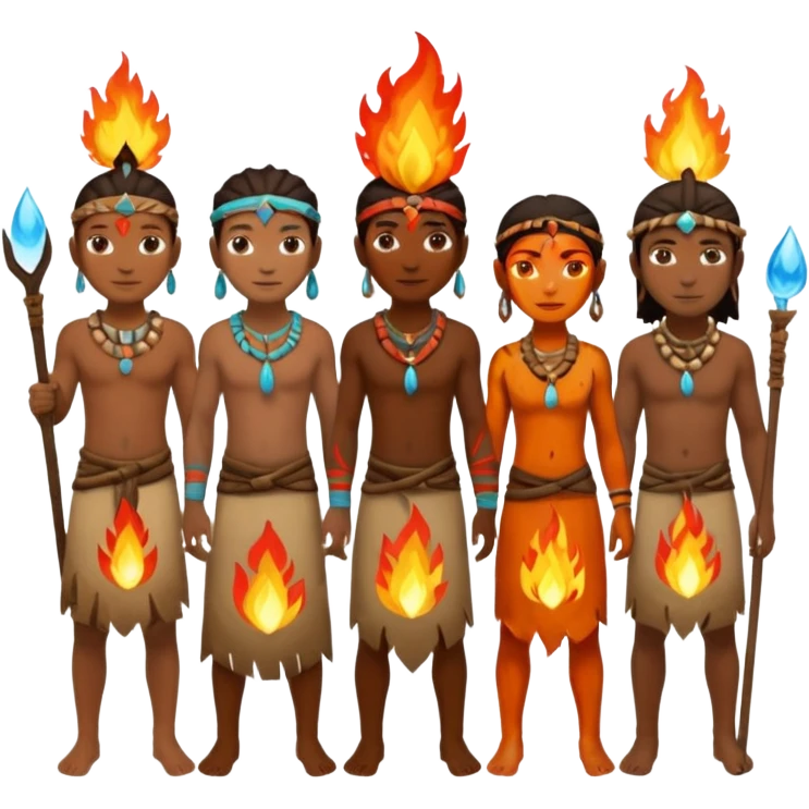 elemental tribal people emoji