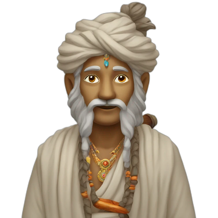 Hindu sage with chillum emoji