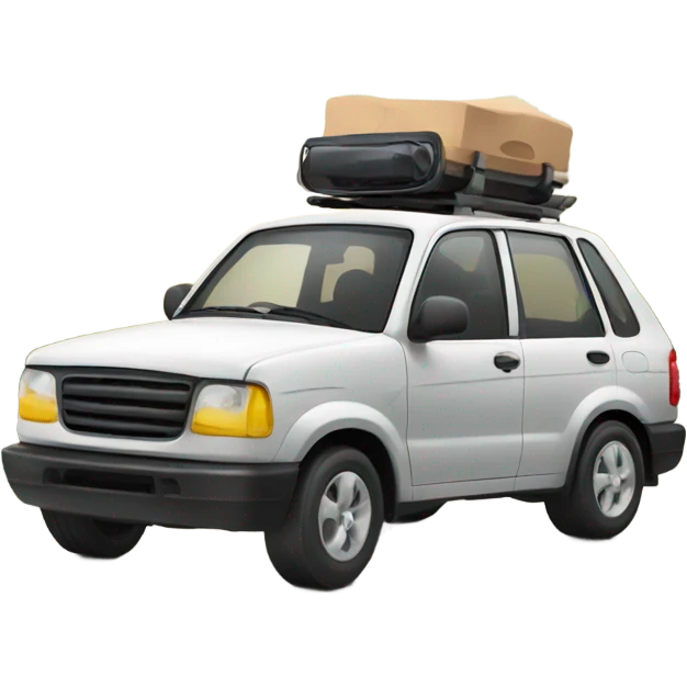 driving car in mountain emoji