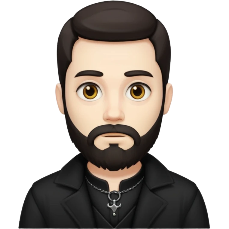 gothic man with beard emoji