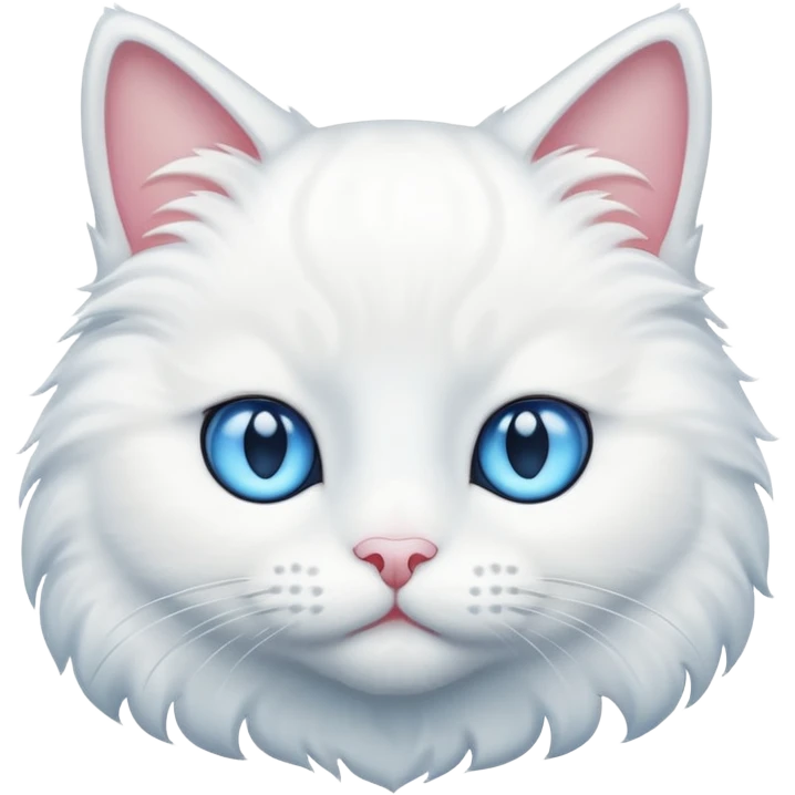 Weiße Katze  emoji