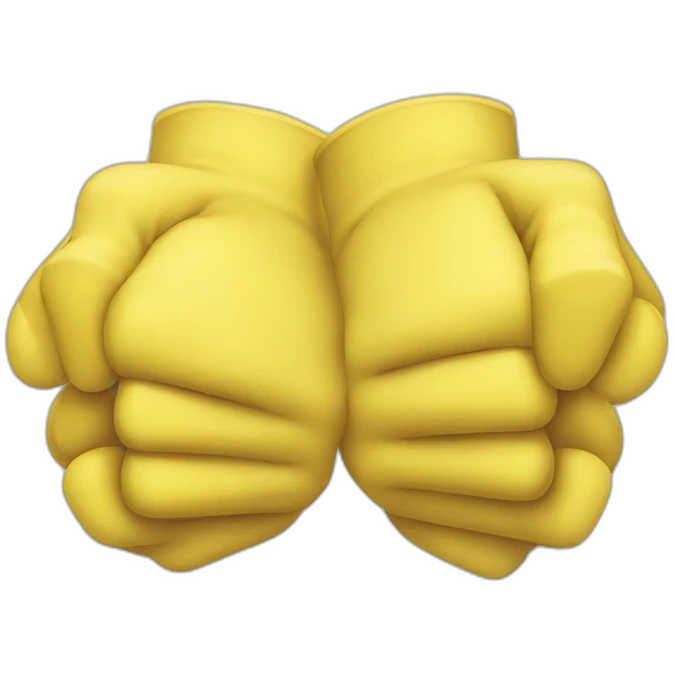 two yellow hands cracking knuckles emoji
