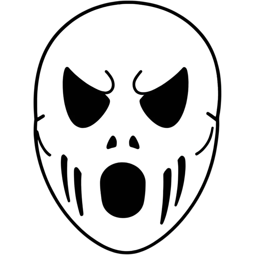 Scream mask  emoji