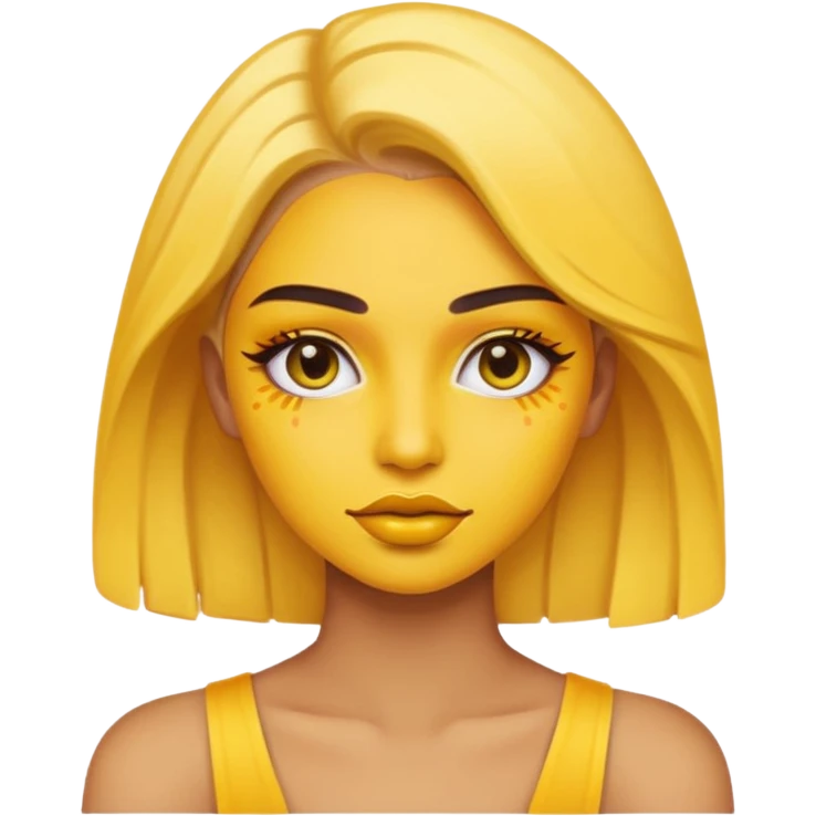 yellow makeup  emoji