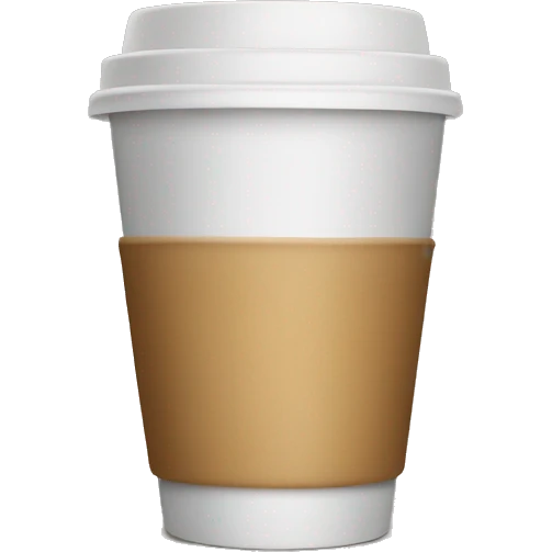 Disposable coffee cup emoji