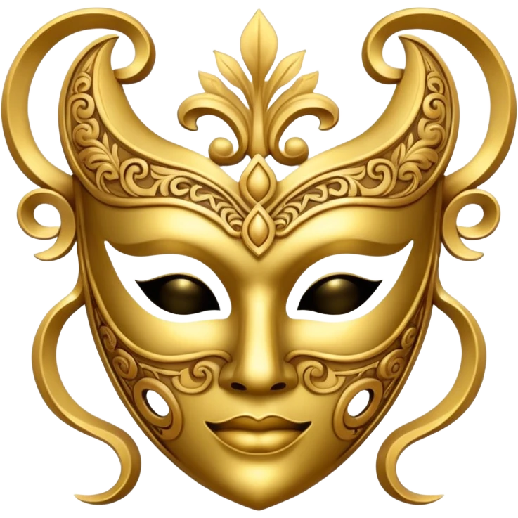 mask gold emoji