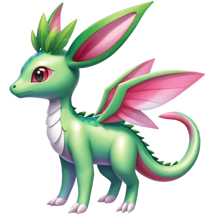 Shiny Exotic Flygon-Sylveon-Shaymin-Meganium-Hybrid-Creature emoji